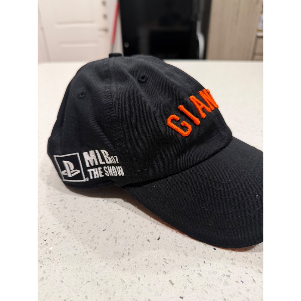 New Era San Francisco Giants MLB 07 The Show PlayStation Promo Hat Black Orange - Picture 2 of 4